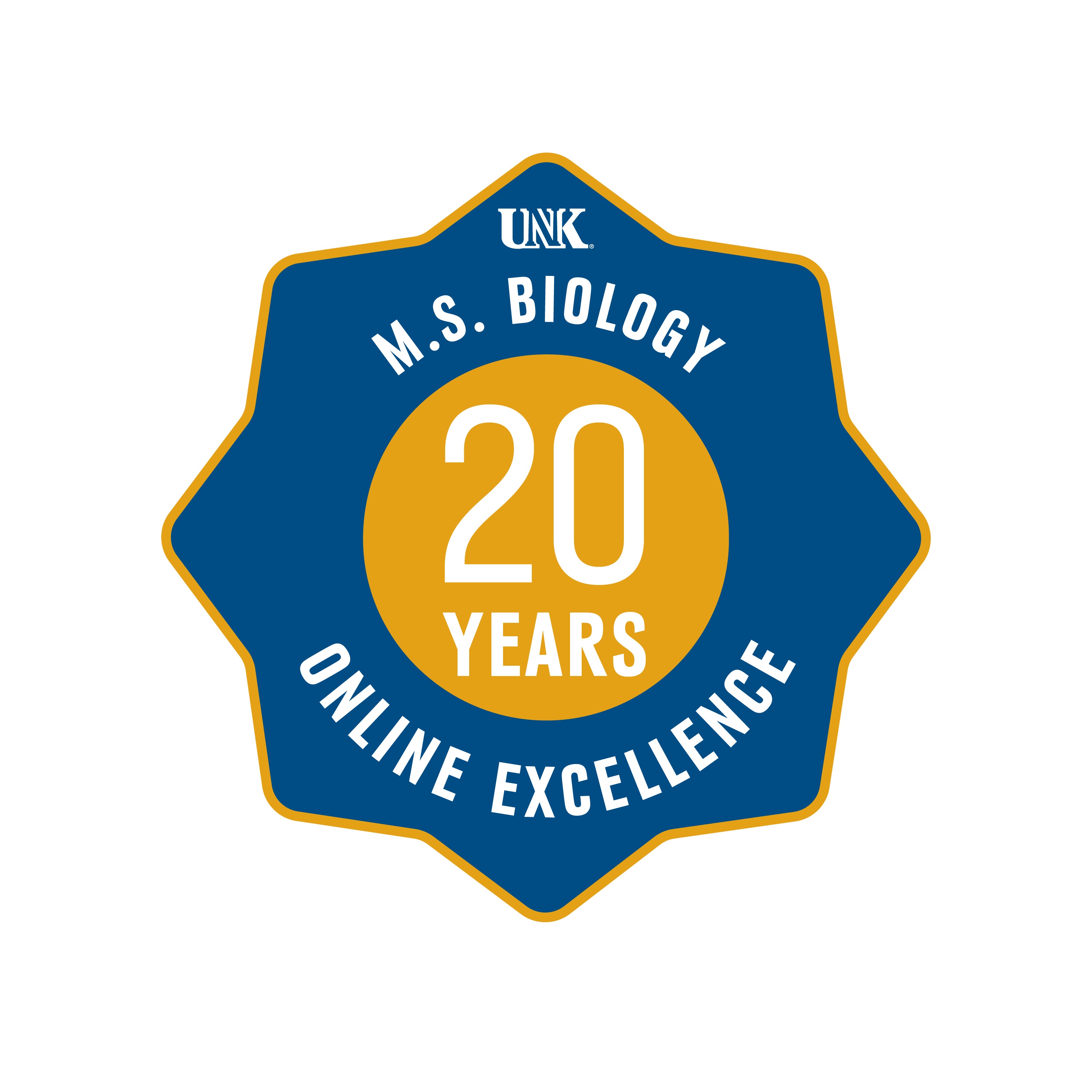 20 years of online excellence badge
