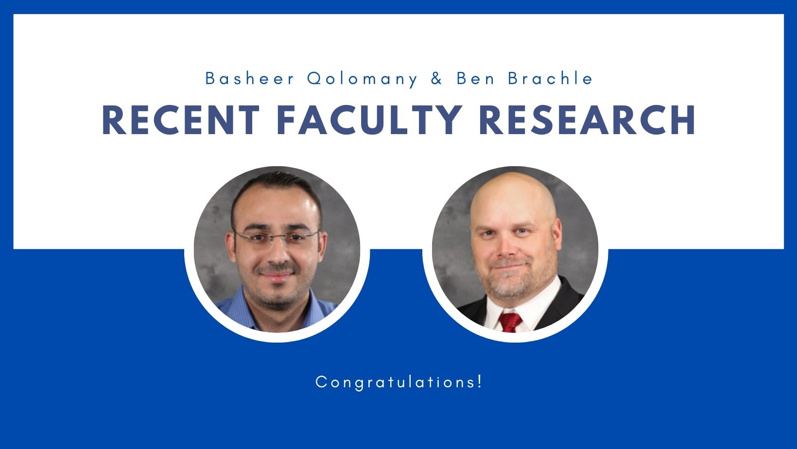 Recent Faculty ResearchRecent Faculty Research, September