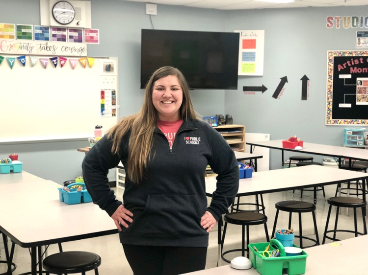 Special Education M.A.Ed. gives Hannah Beck new teaching tools for art classroom 