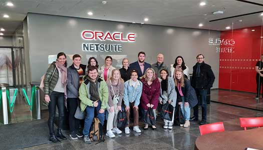 Students Touring Oracle Factory
