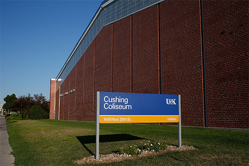 Front of the Cusing Coliseum