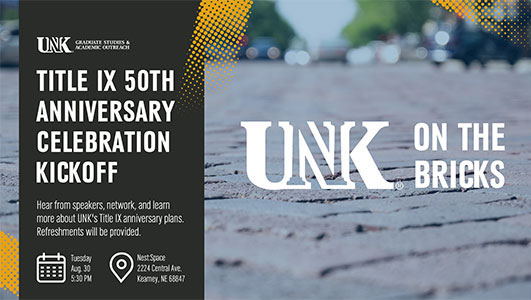 example of a digital sign for the unk on the bricks event