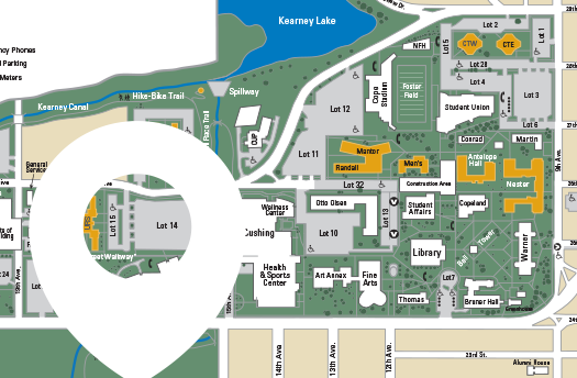 Map of campus.
