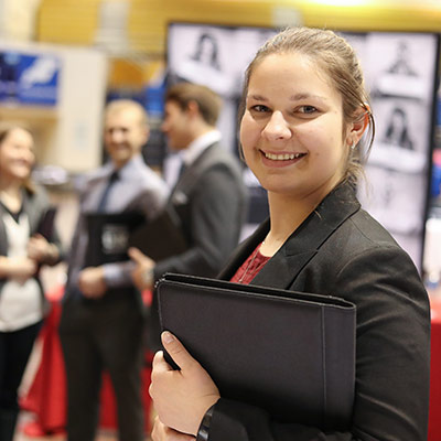 Student at UNK Career Fair