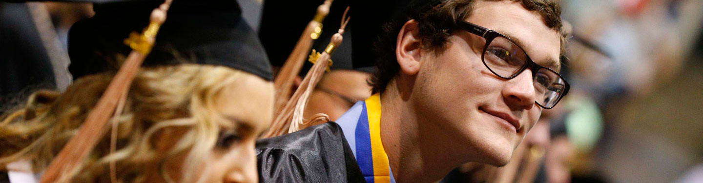 Students at commencement
