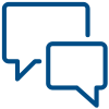 chat bubbles icon
