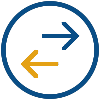 icon of colored arrows in a circle