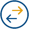 icon of colored arrows in a circle