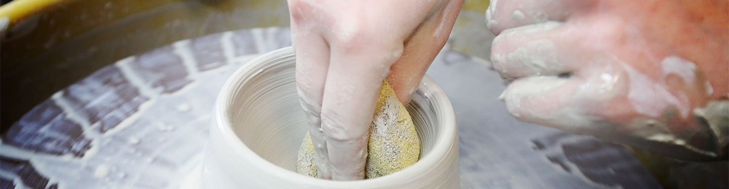 Student Making ceramics