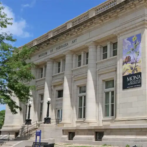 image of the exterior of the museum of Nebraska art