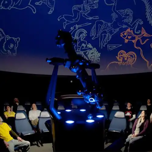 image of a planetarium show