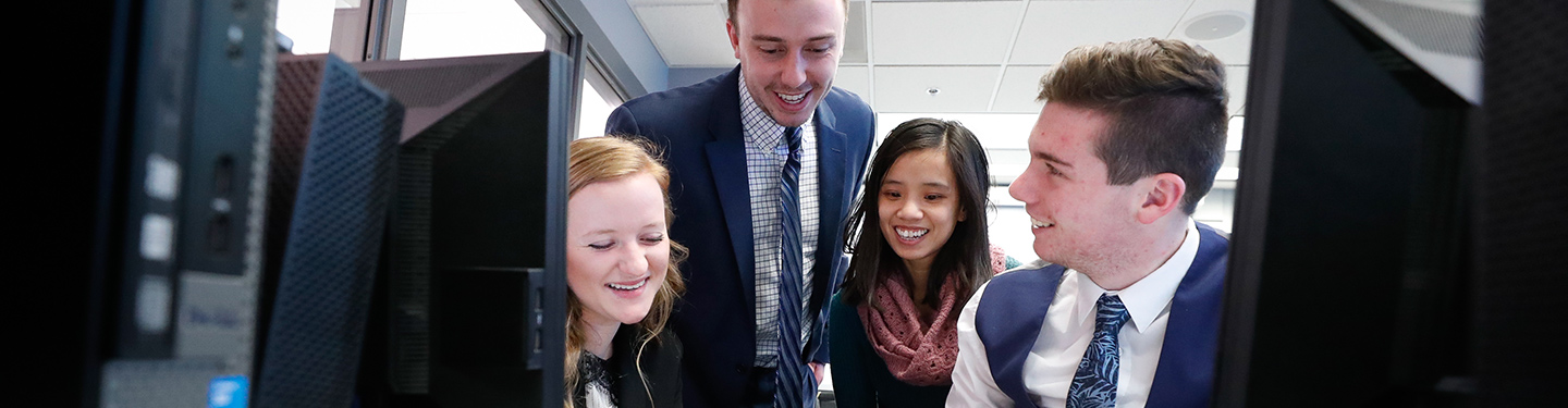 UNK Business Students on the job