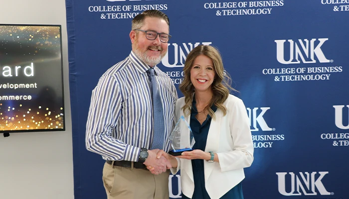 Entrepreneurship Advocate Award winner Caleb Pollard
