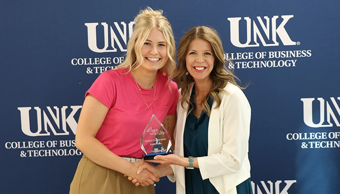 Student Entrepreneur Award winner Fallon Wells
