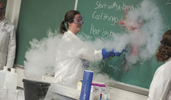 Students in a lab