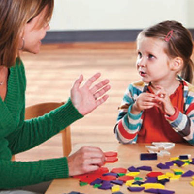 Clinic working with child