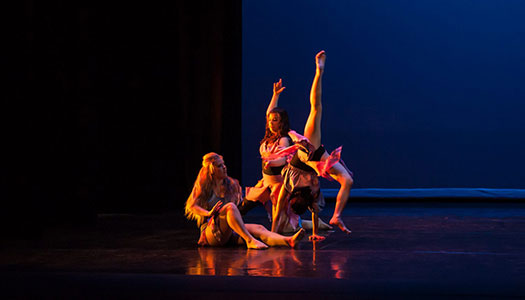 UNK Students at a dance performance