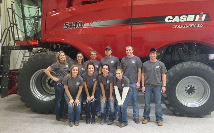 Agribusiness Students at Case New Holland