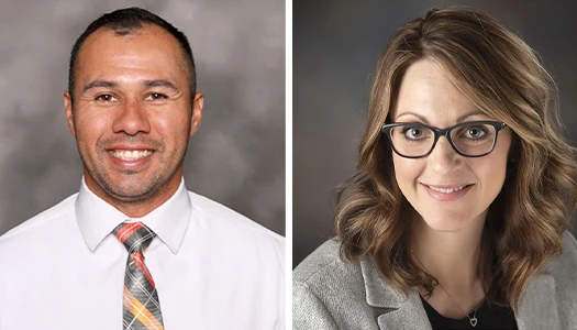 Luis Nieto and Amber Lewis headshots