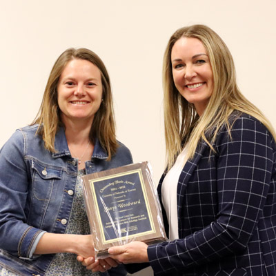 a student is presented with an award