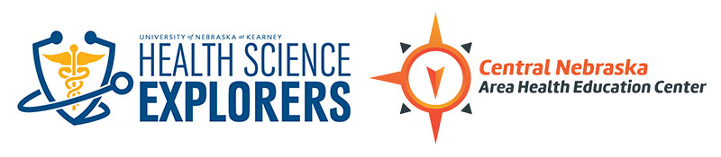 The Health Science Explorers and Area Health Education Center Logos 