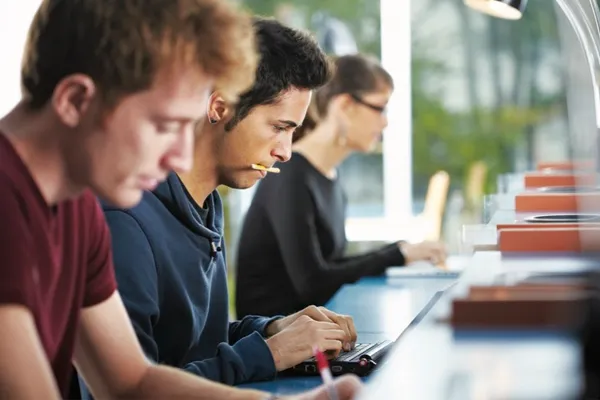 stock photo of people writing