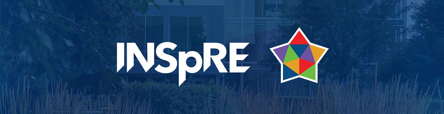 INSPRE CORE logo over a blue background