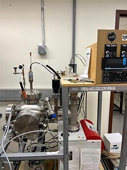 Photo of the plasma sputtering device