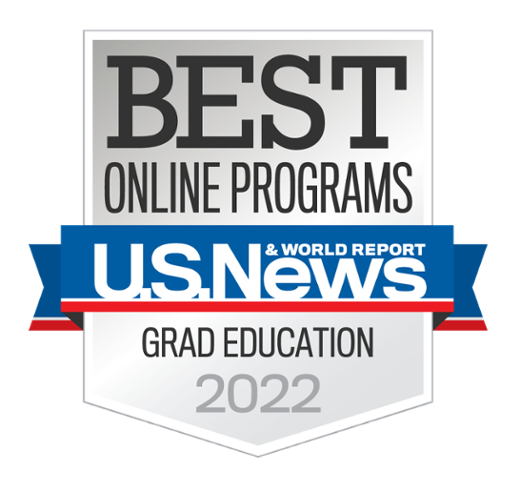 US News and World Report Badge - Best Online Program 2022 - Graduate Education