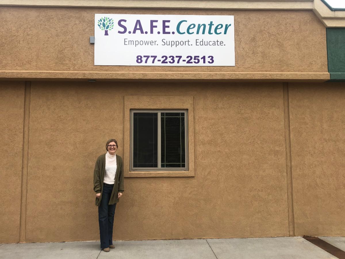 Megan McAlevy interning at the SAFE Center