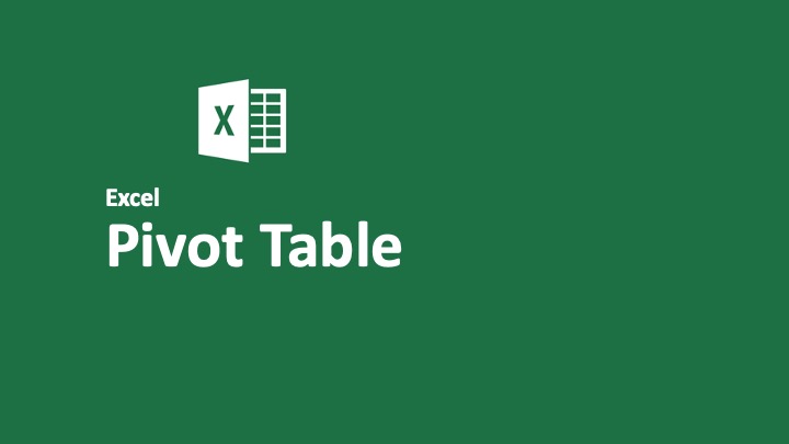 Excel Pivot Table