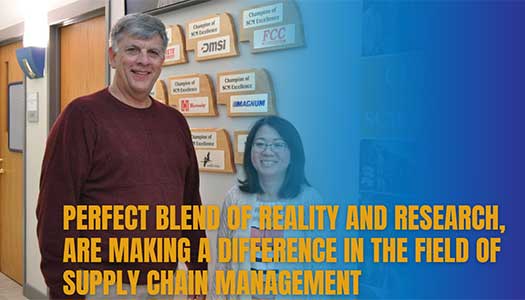 UNK's Greg Benson and Ngan Chau, the Perfect Blend of Reality and Research, Are Making a Difference in the Field of Supply Chain Management