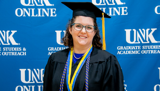 UNK Social Work B.S. graduate Lena Corrado hopes to improve the lives of military families, like hers