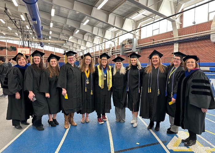 UNK Social Work Graduates with two Professors