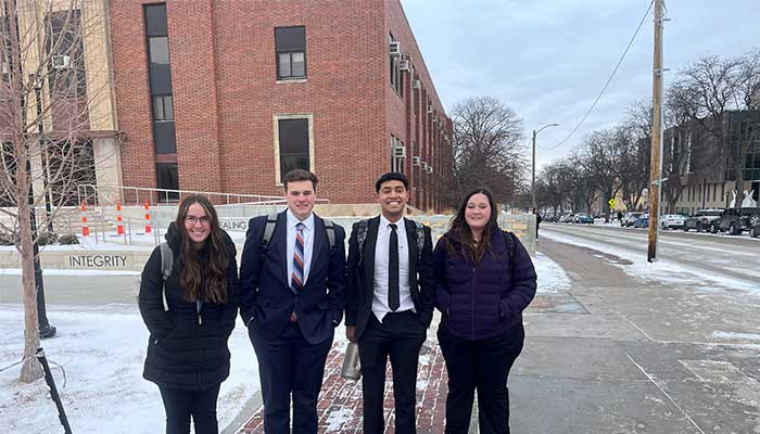 UNK students at UNL for Tenaska Business Challenge