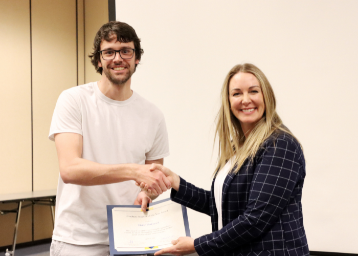 Graduate student of the year award winner