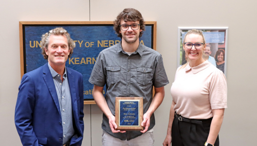UNK Biology M.S. student Blase Rokusek awarded Graduate Student of the Year