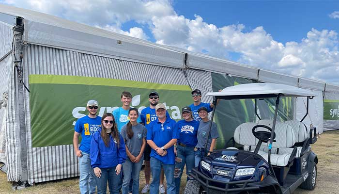 group picture at husker harvest day