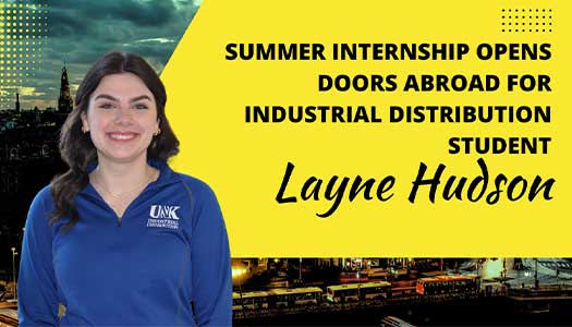 A Summer Internship Opens Doors Abroad for Industrial Distribution Student Layne Hudson 