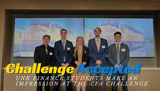 Challenge Accepted: UNK Finance Students Make an Impression at the CFA Challenge