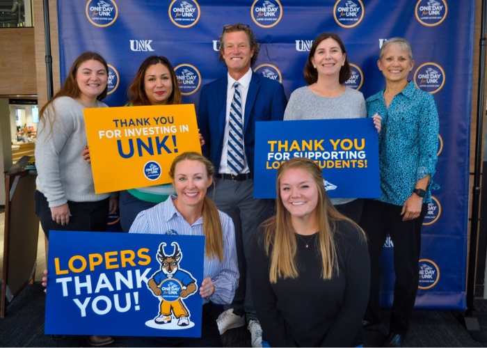 Graduate Studies and Academic Innovation Team at One Day for UNK event.