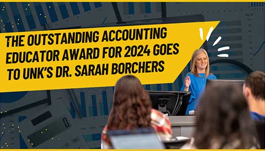 The Outstanding Accounting Educator Award for 2024 Goes to UNK’s Dr. Sarah Borchers