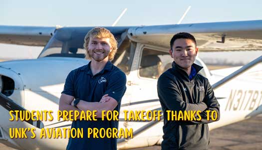 Students Prepare for Takeoff Thanks to UNK’s Aviation Program