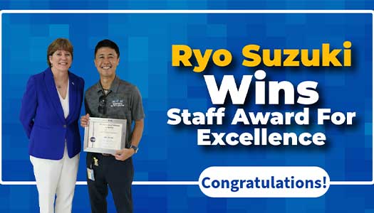 Ryo Suzuki Wins UNK’s Staff Award For Excellence