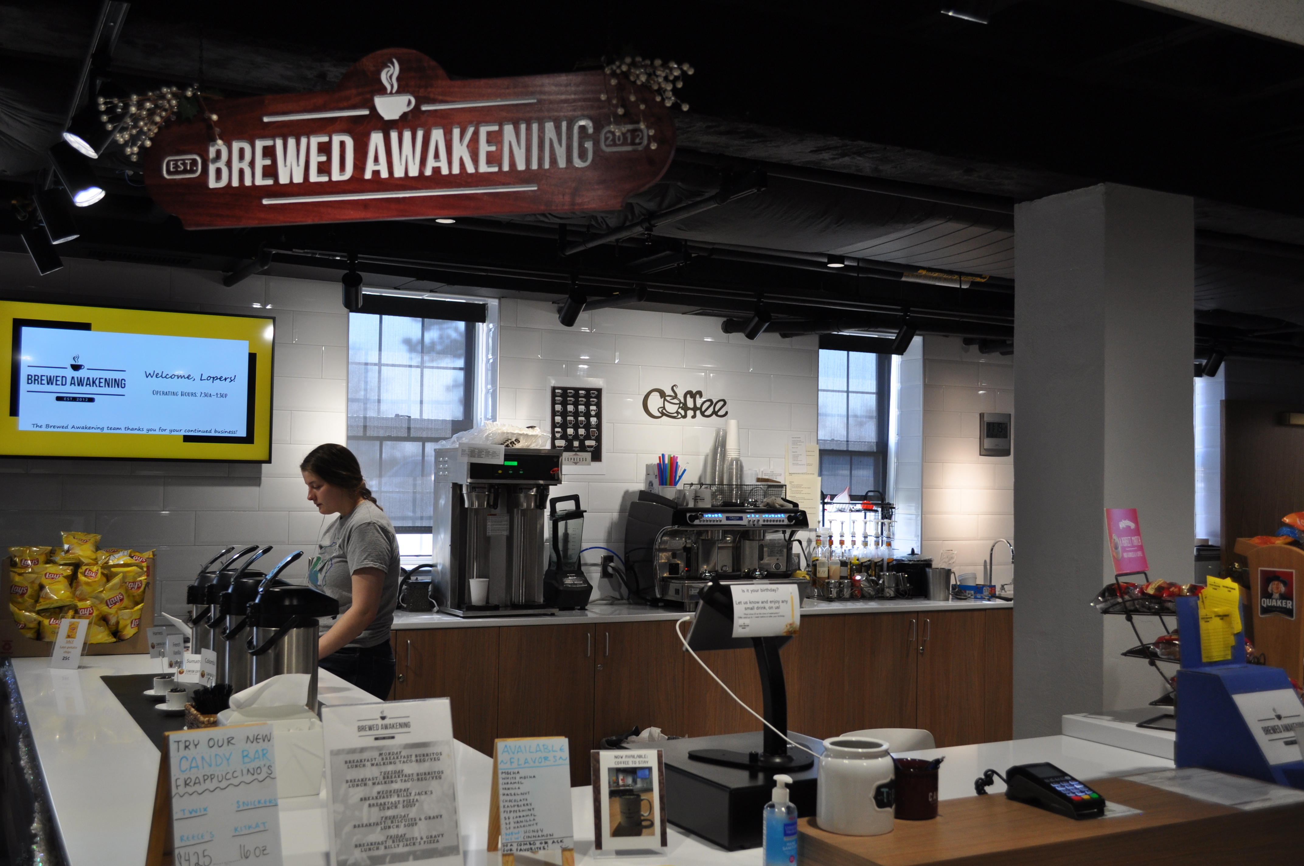 picture of students working at brewed awakening