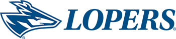 Loper head with lopers word mark horizontal