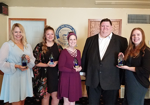 Leadership UNK students at program graduation