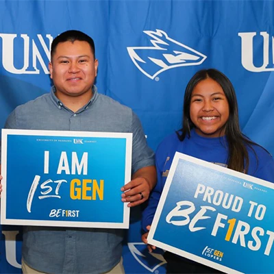 staff at a first gen event