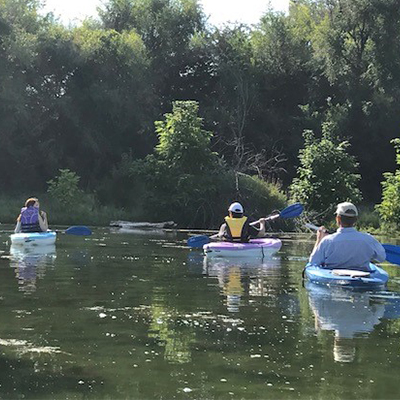 Students Kayaking