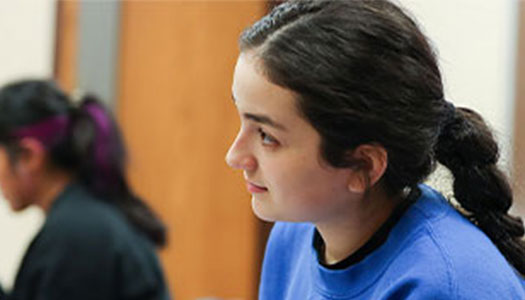 image of student in a class